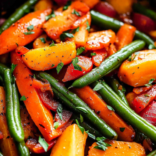 Sweet and Spicy Carrots and Green Beans Recipe