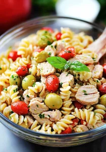 Tuna Pasta Salad Recipe Featuring Pimiento-Stuffed Olives