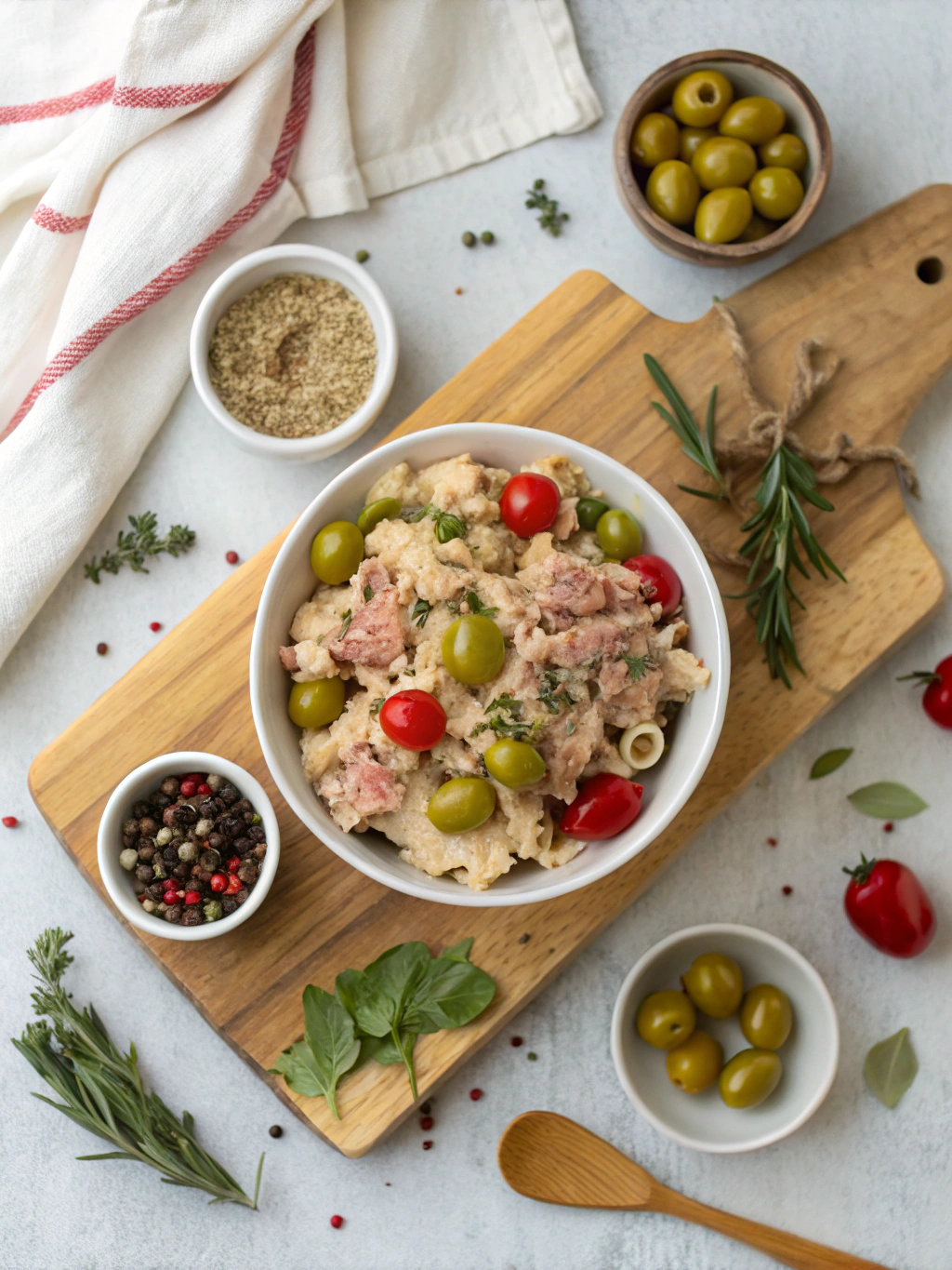 Tuna Pasta Salad Recipe Featuring Pimiento-Stuffed Olives ingredients