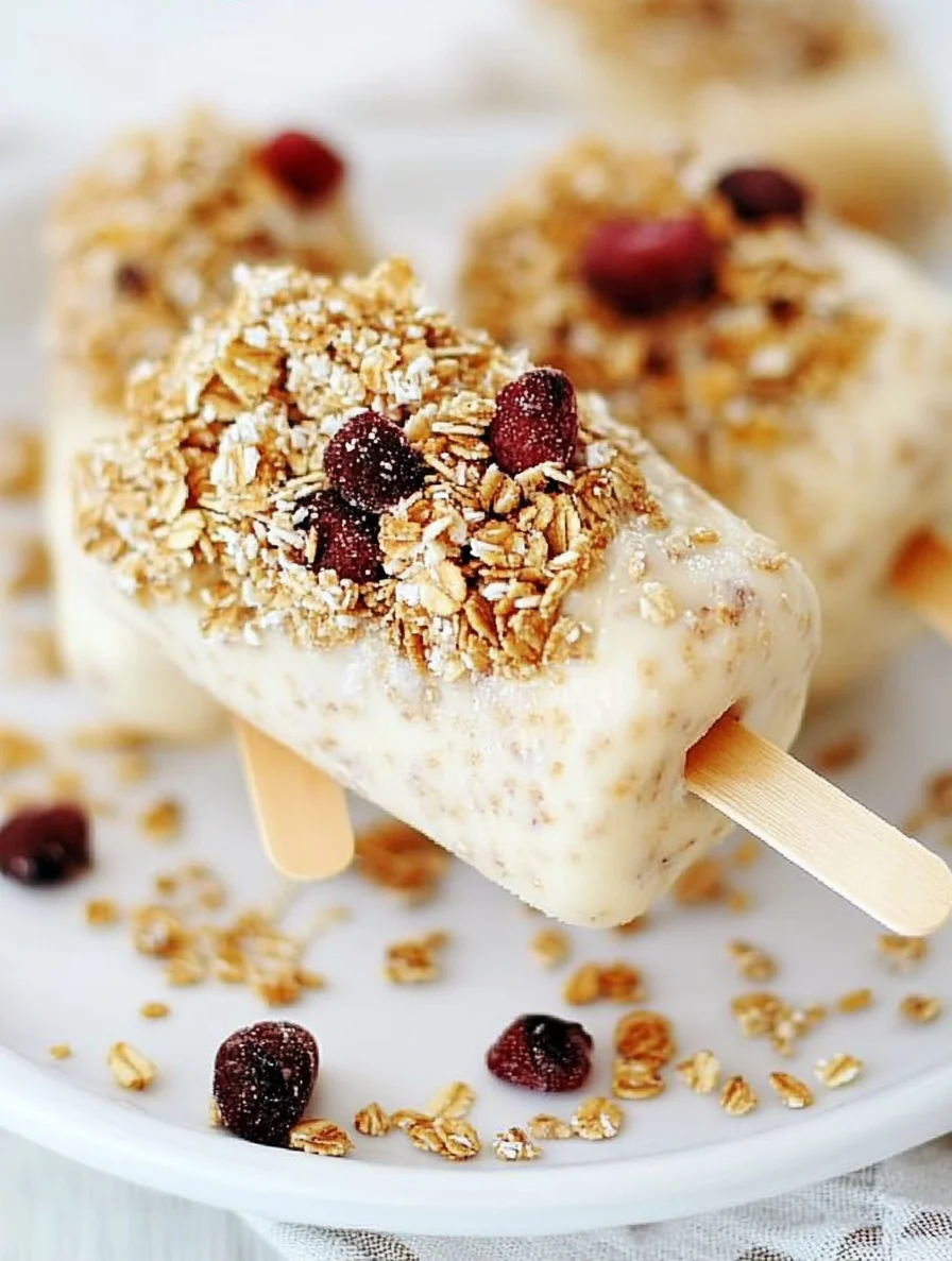 Yogurt Granola Banana Pops Recipe