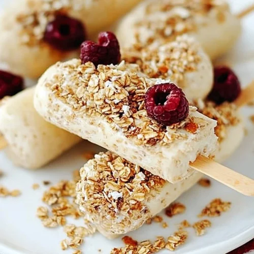 Yogurt Granola Banana Pops Recipe