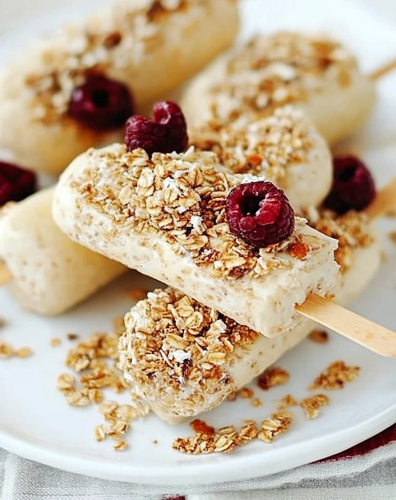 Yogurt Granola Banana Pops Recipe