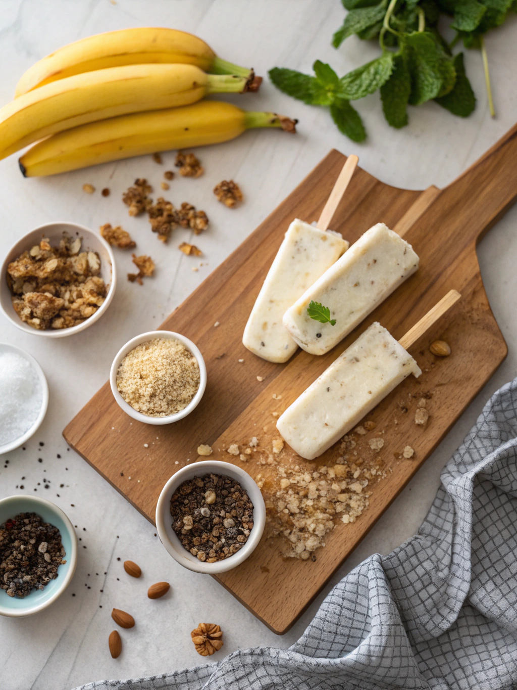 Yogurt Granola Banana Pops Recipe ingredients