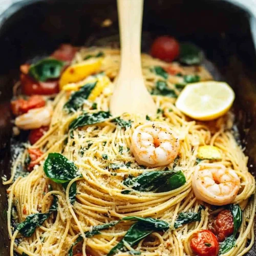 Zesty Lemon Shrimp Spaghetti Recipe