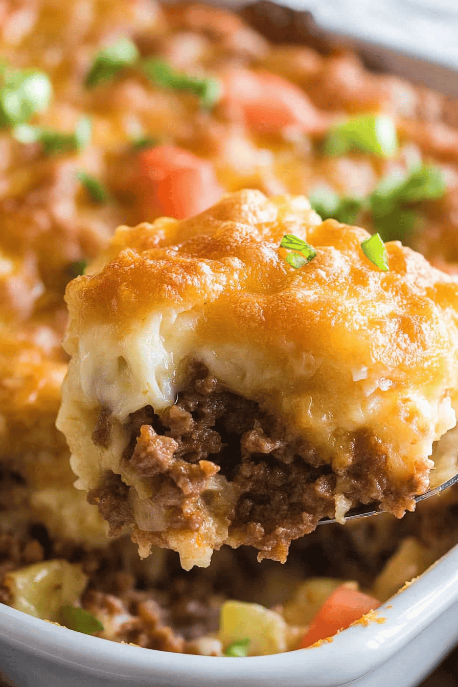 Big Mac Casserole: Easy & Delicious Recipe Final Dish Presentation