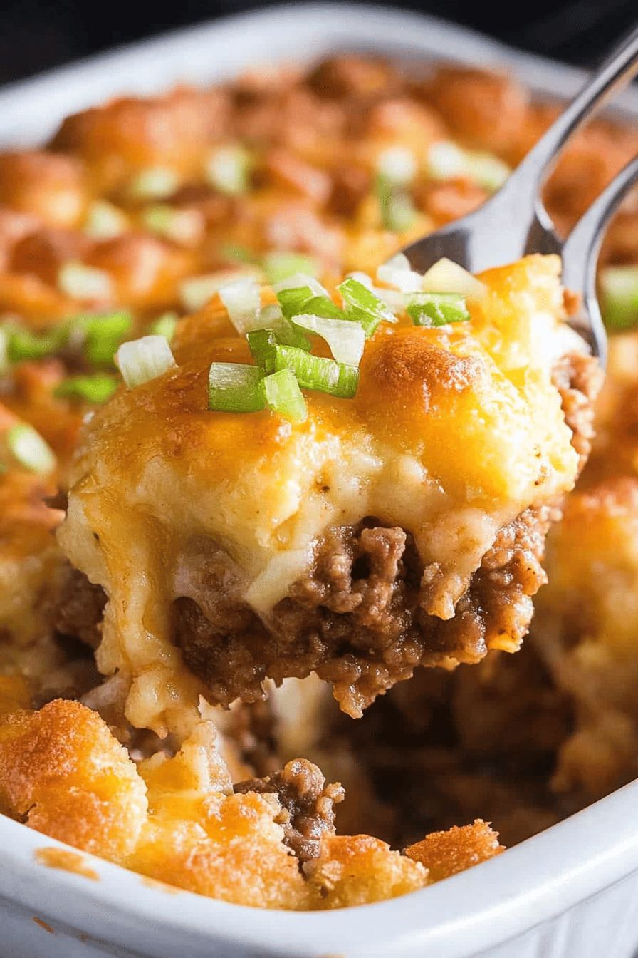 Big Mac Casserole: Easy & Delicious Recipe Final Dish Presentation