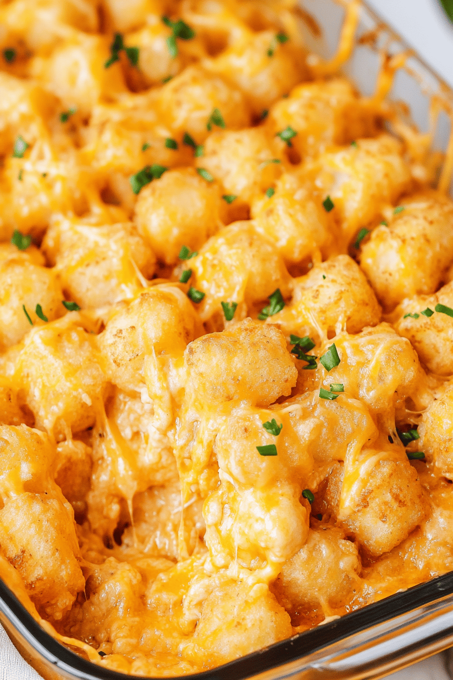 Buffalo Ranch Chicken Tater Tot Casserole Recipe ingredients