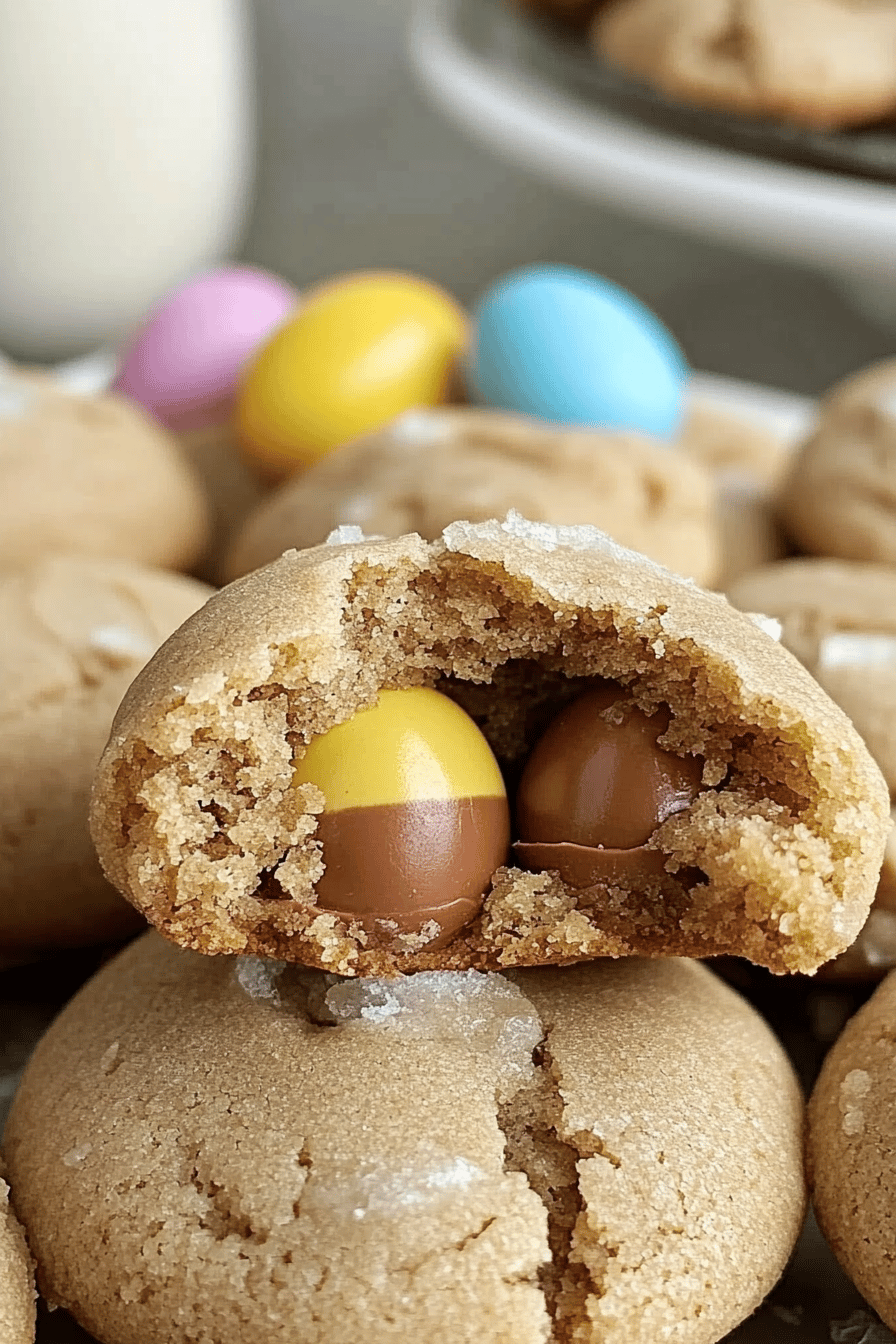 Cadbury Egg Kiss Cookie Recipe ingredients