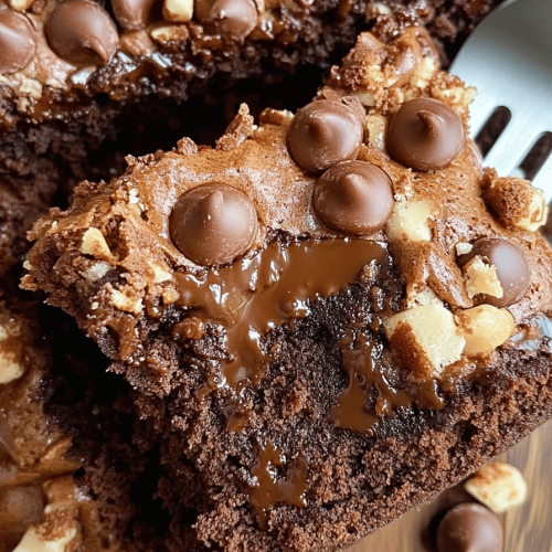 Caramel Chocolate Turtle Dump Cake Recipe