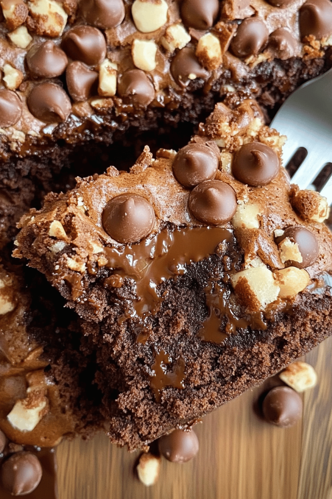 Caramel Chocolate Turtle Dump Cake Recipe