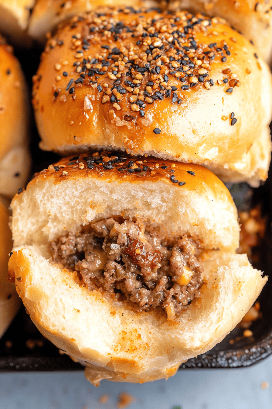 Cheeseburger Sliders Recipe Final Dish Presentation
