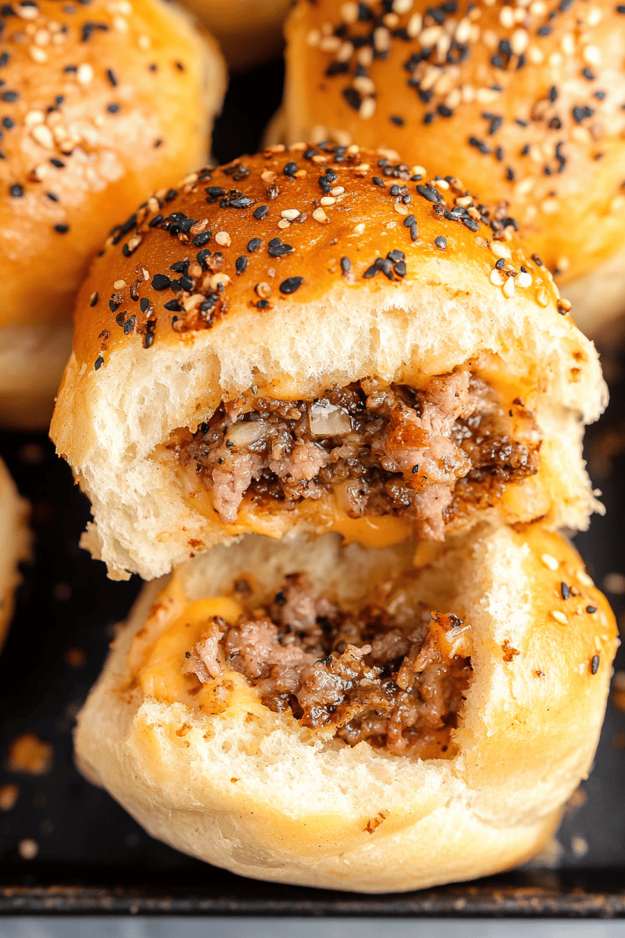 Cheeseburger Sliders Recipe Final Dish Presentation