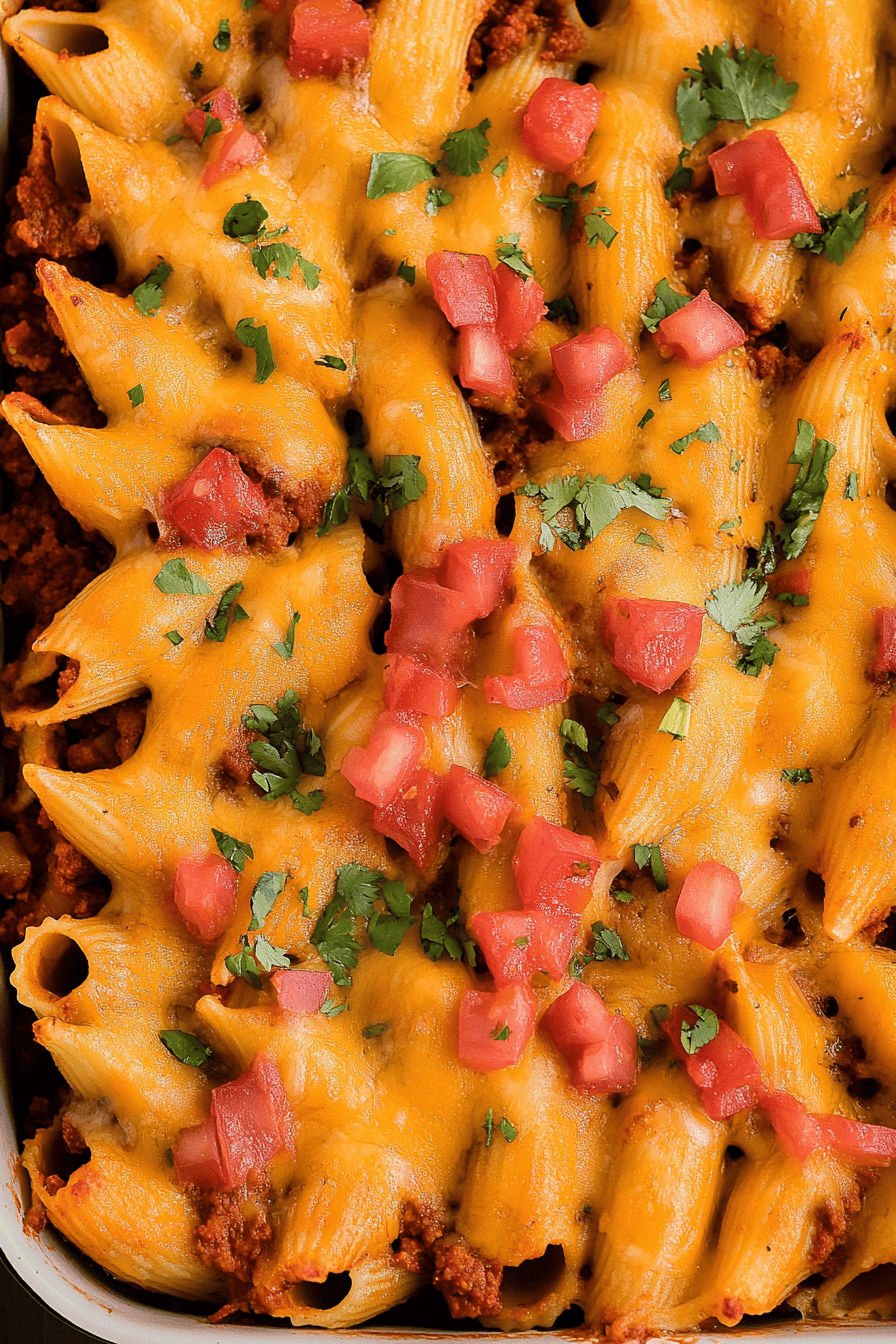 Cheesy Taco Stuffed Shells Pasta ingredients