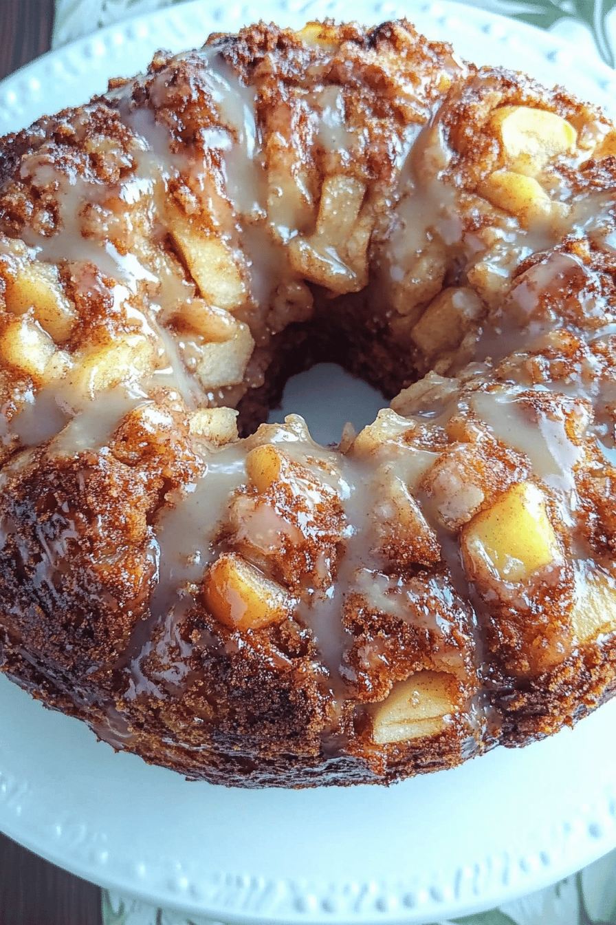 Cinnamon Roll Apple Monkey Bread Recipe Final Dish Presentation