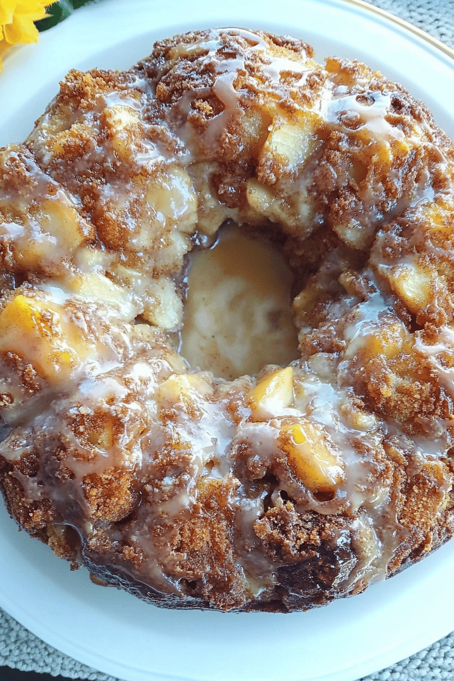 Cinnamon Roll Apple Monkey Bread Recipe Final Dish Presentation