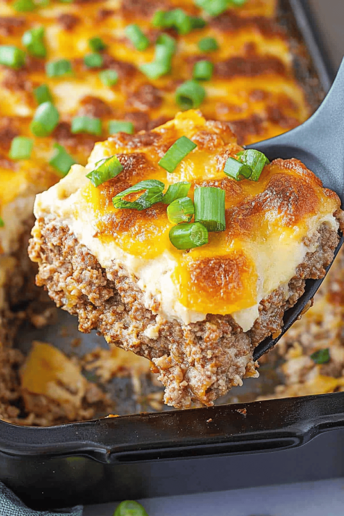 Cowboy Meatloaf and Potato Casserole Recipe
