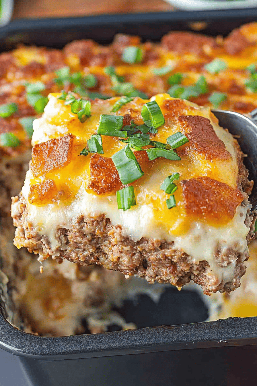 Cowboy Meatloaf and Potato Casserole Recipe ingredients