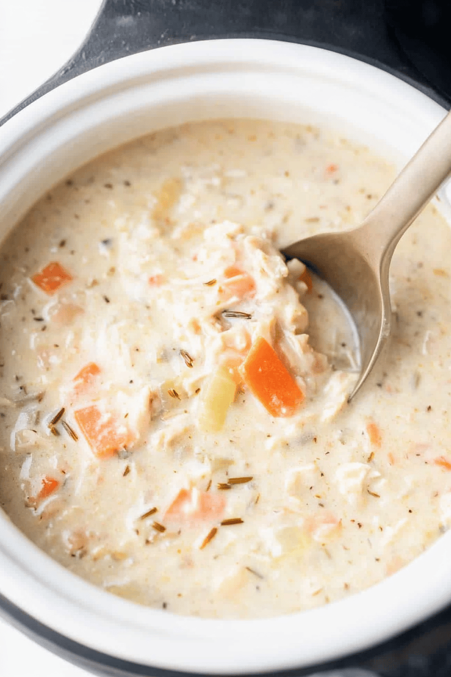 Creamy Chicken Wild Rice Soup Recipe Final Dish Presentation