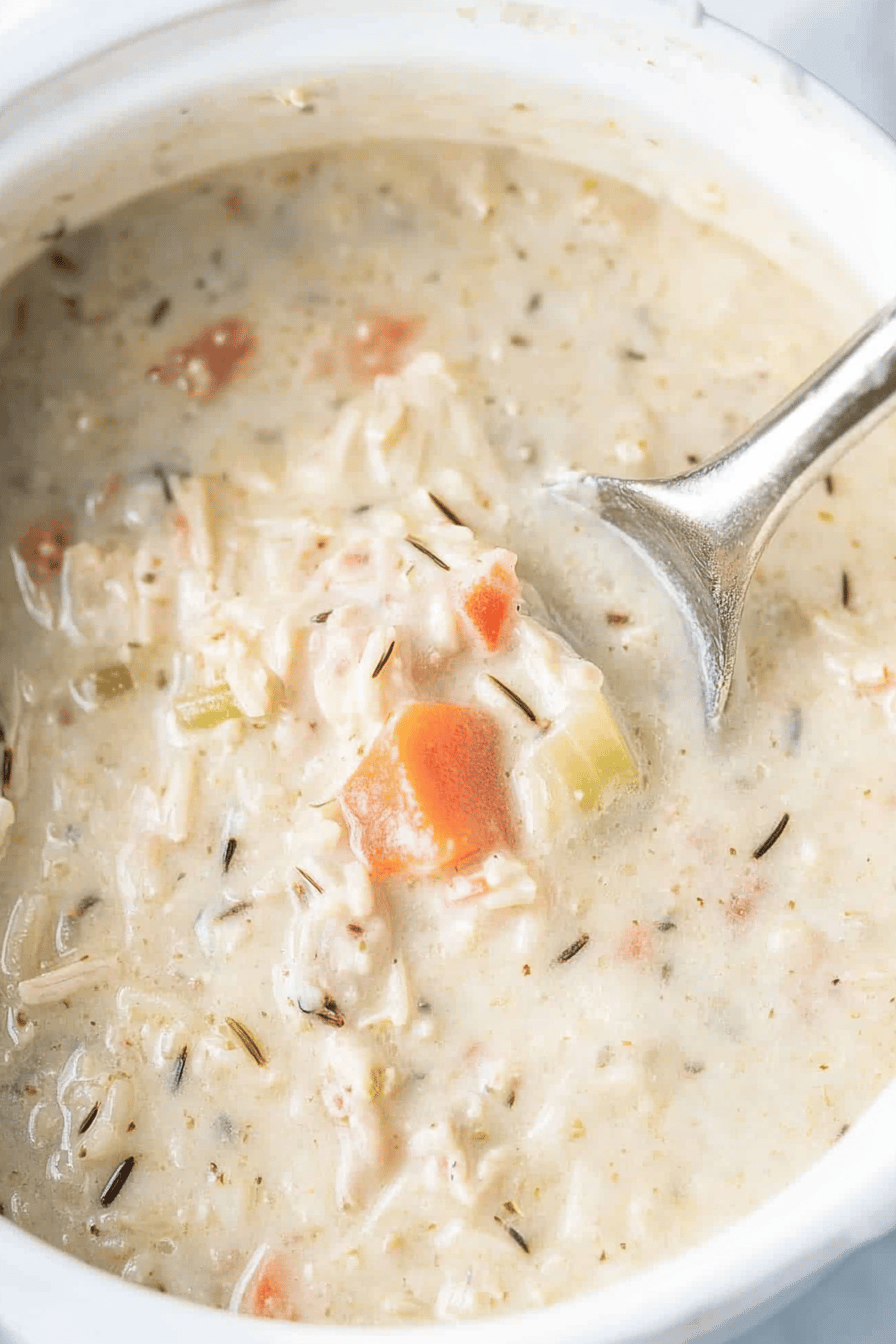 Creamy Chicken Wild Rice Soup Recipe ingredients