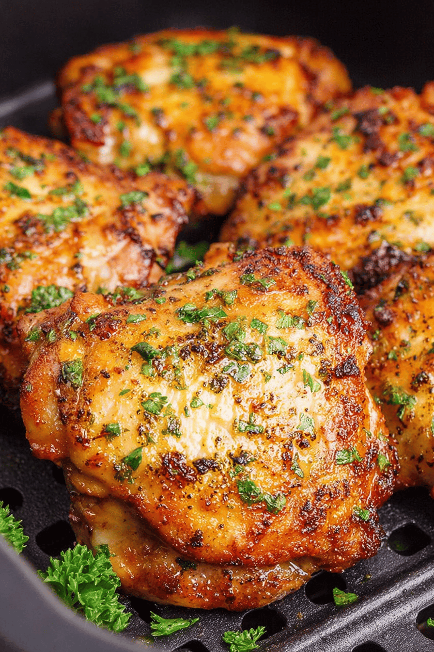 Crispy Air Fryer Chicken Thighs Recipe ingredients
