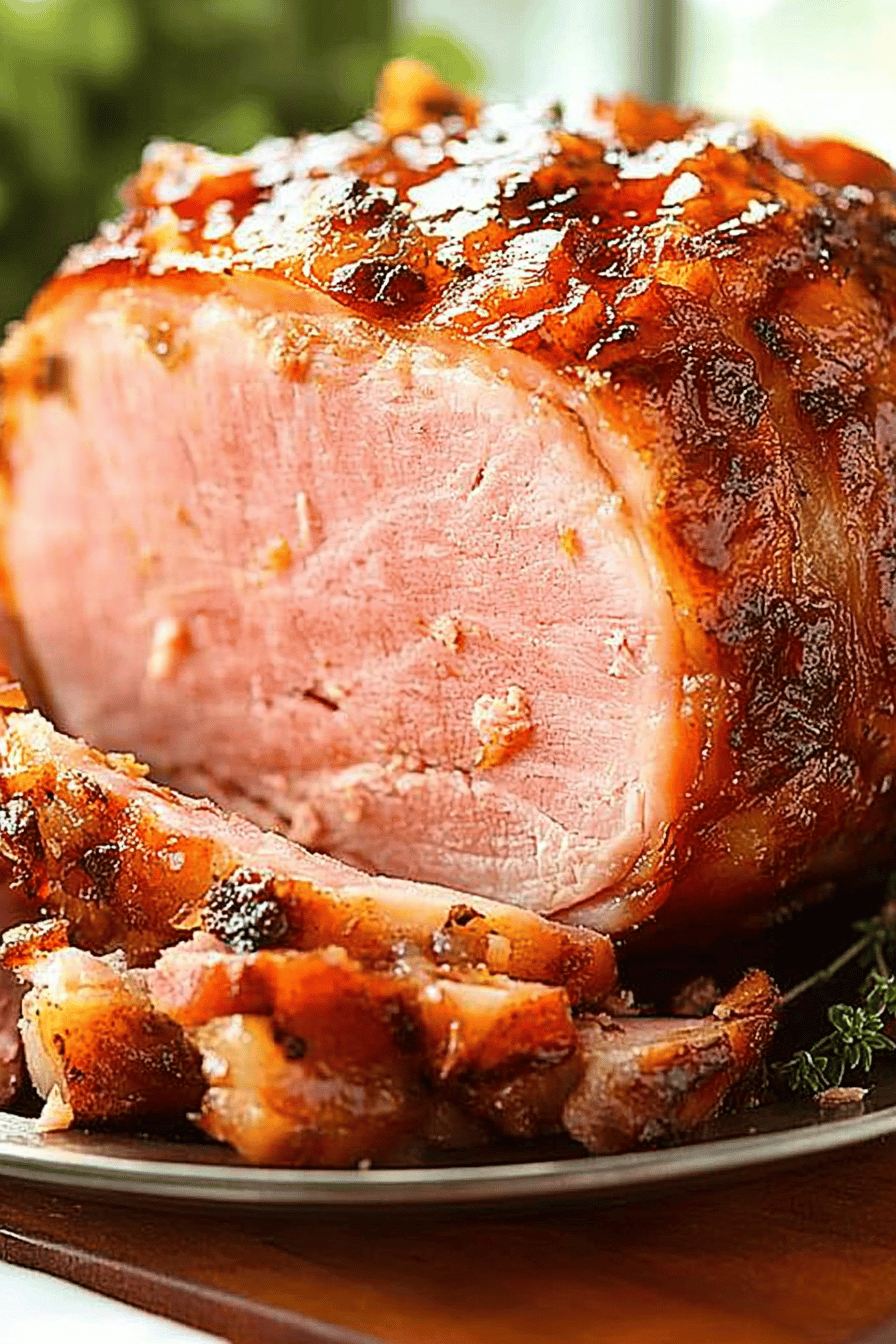 Delicious Glazed Ham Recipe Final Dish Presentation