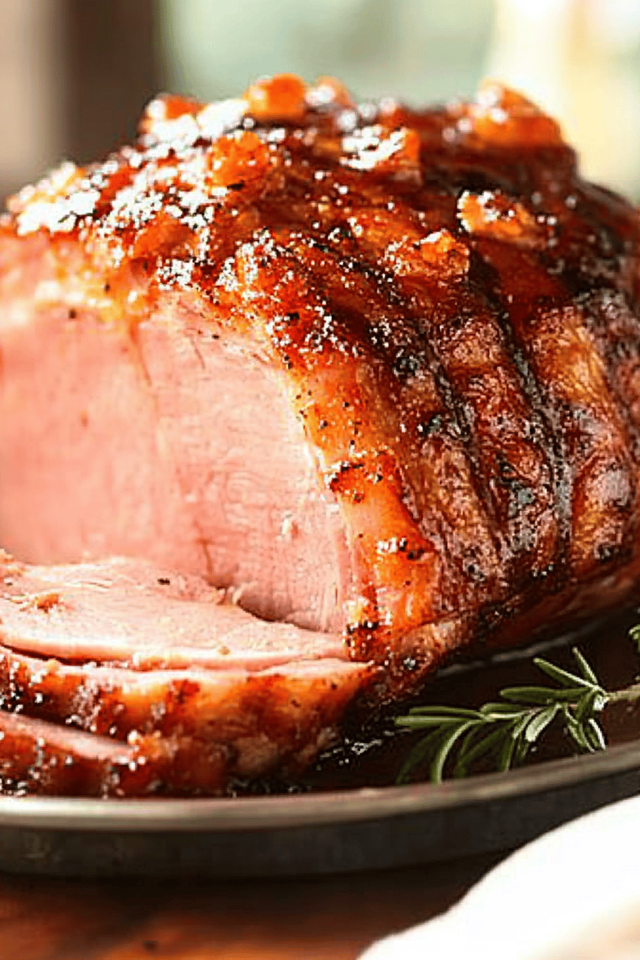 Delicious Glazed Ham Recipe Final Dish Presentation