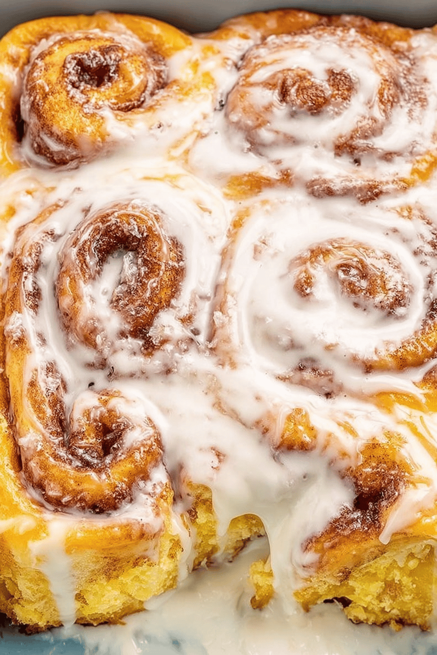 Easy 3-Ingredient Cinnamon Rolls Recipe Final Dish Presentation
