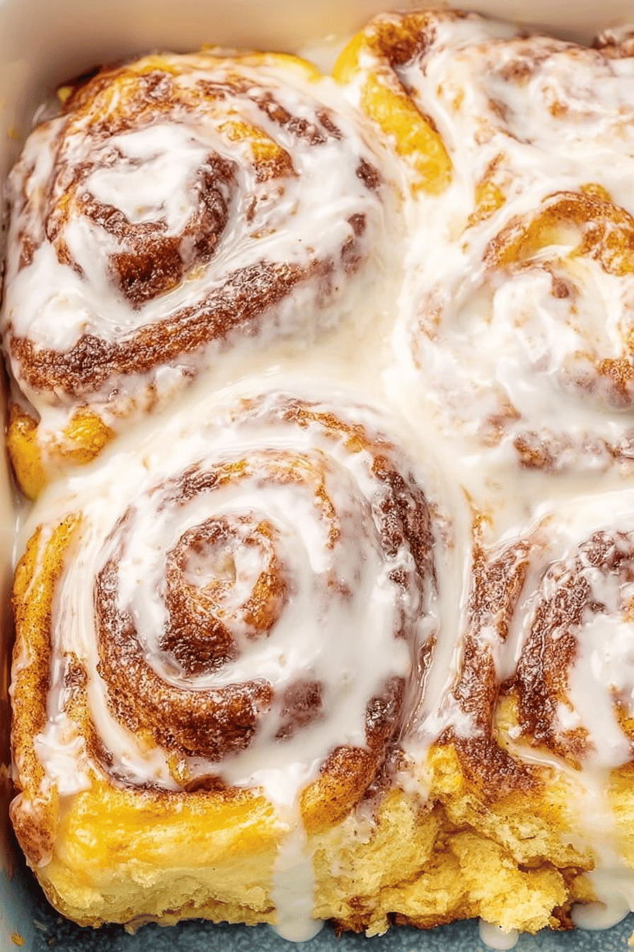 Easy 3-Ingredient Cinnamon Rolls Recipe Final Dish Presentation