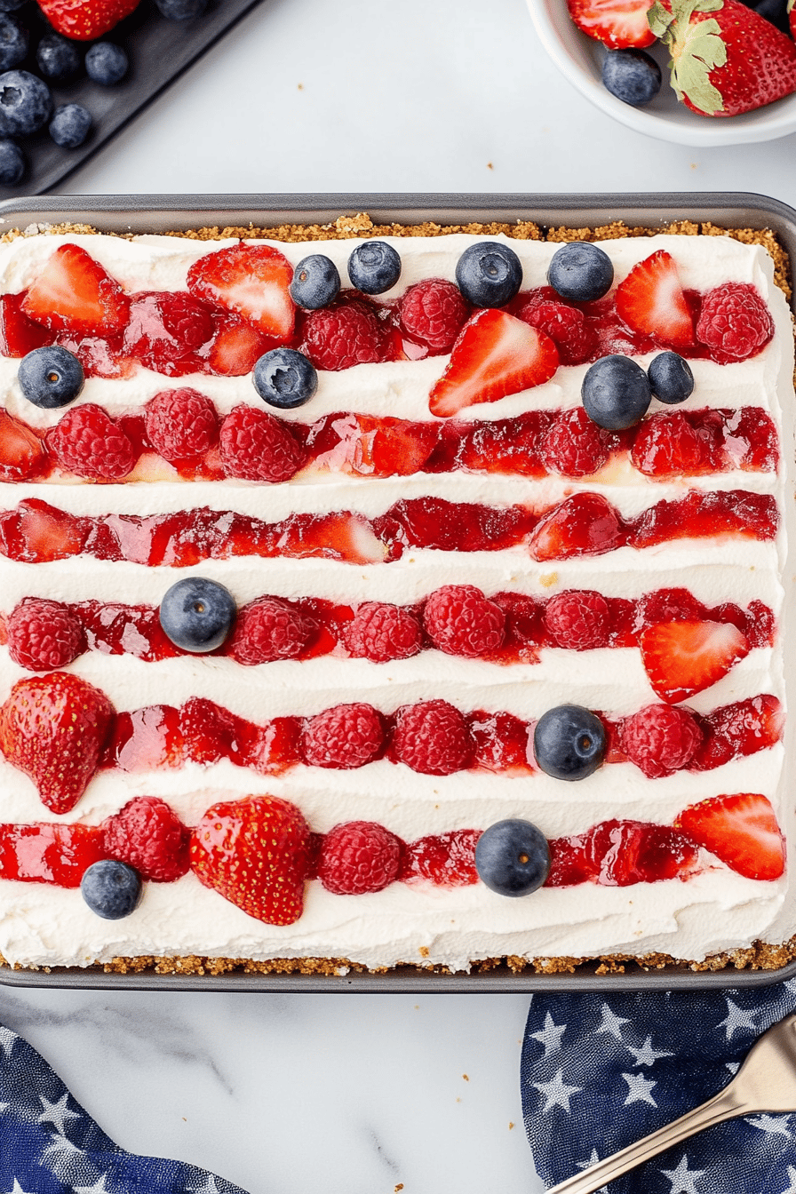 Easy 4th of July Icebox Cake Recipe