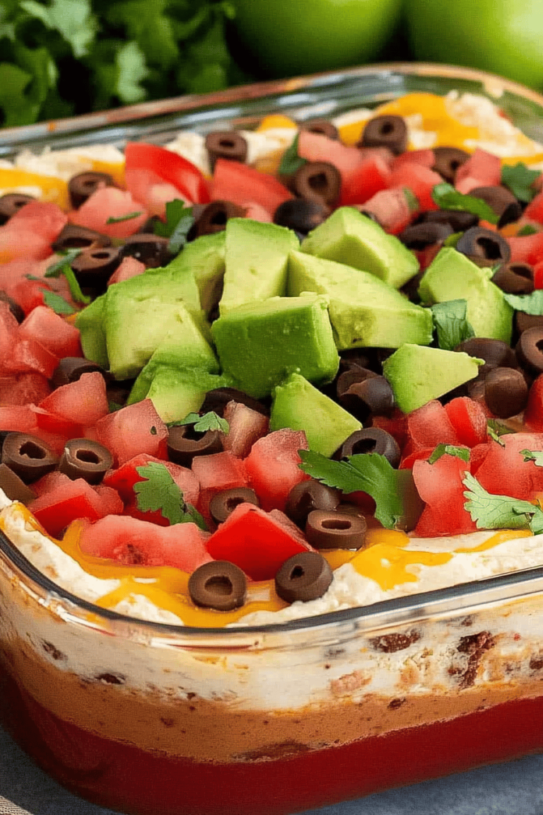 Easy 7-Layer Taco Dip Recipe