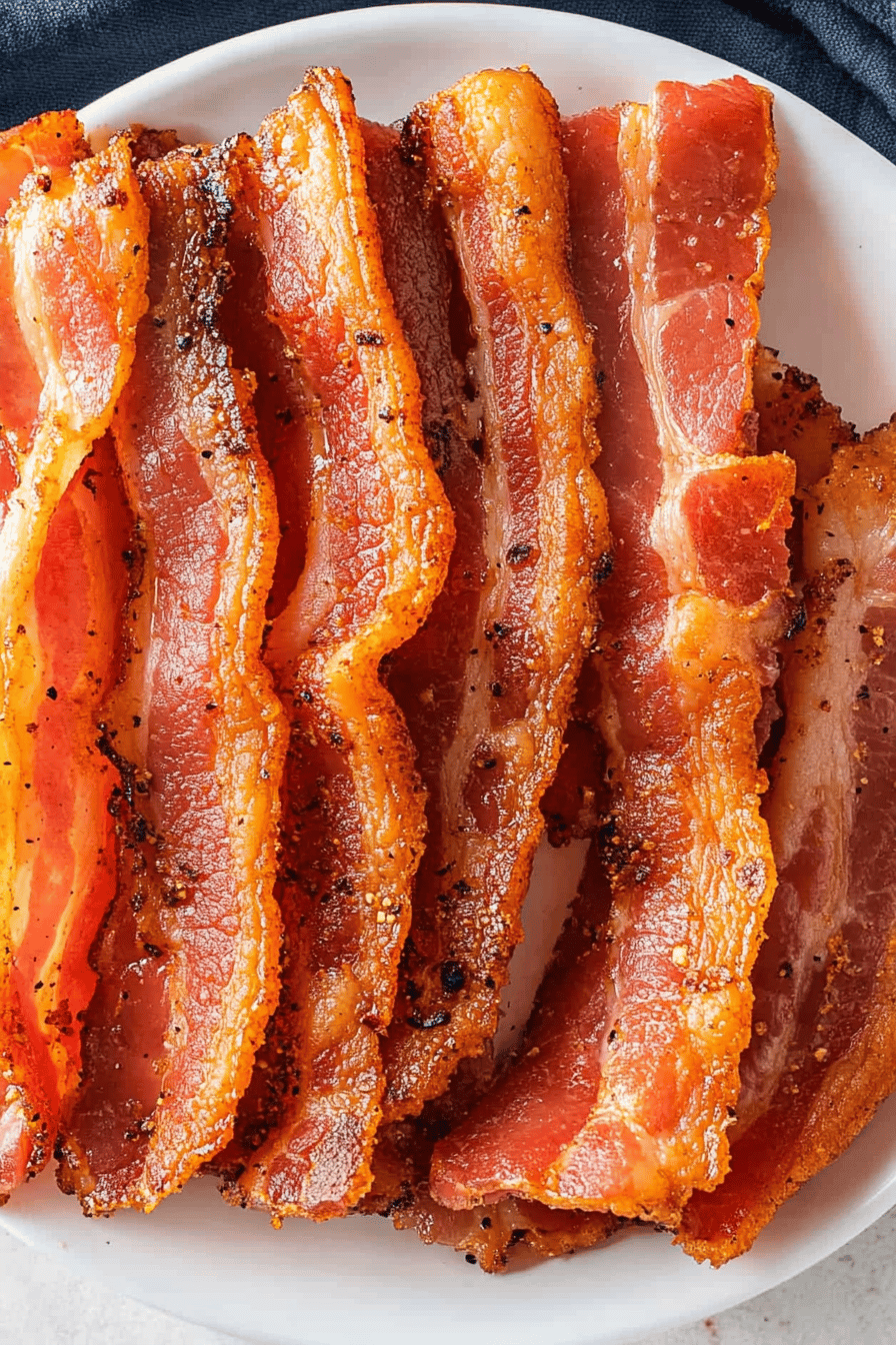 Easy Air Fryer Bacon Recipe Final Dish Presentation