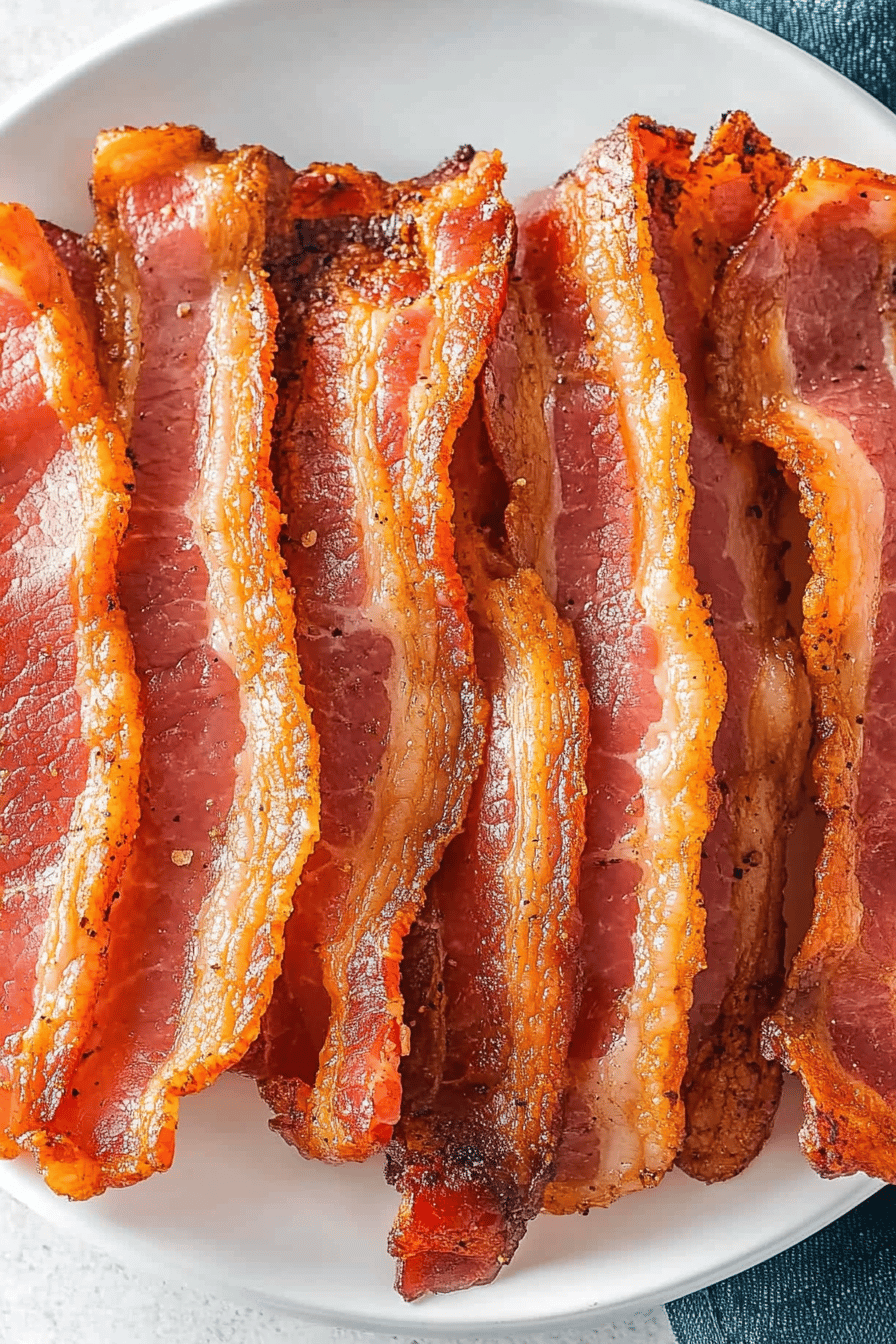 Easy Air Fryer Bacon Recipe Final Dish Presentation