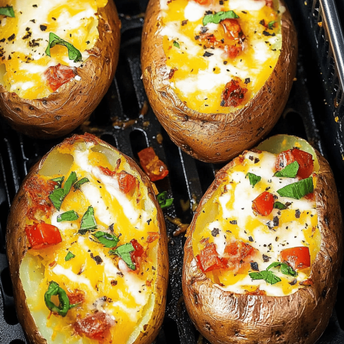 Easy Air Fryer Baked Potatoes Recipe