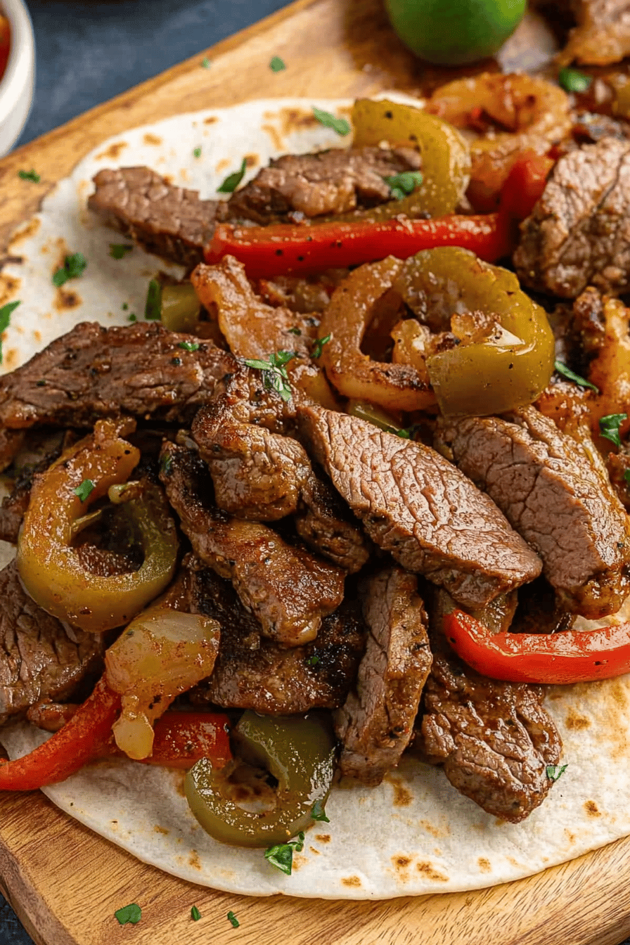 Easy Air Fryer Steak Fajitas Recipe ingredients