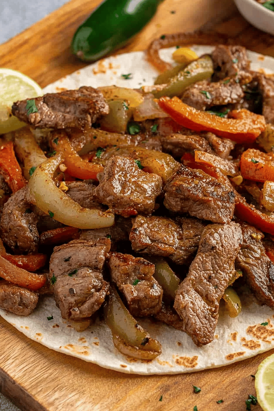 Easy Air Fryer Steak Fajitas Recipe