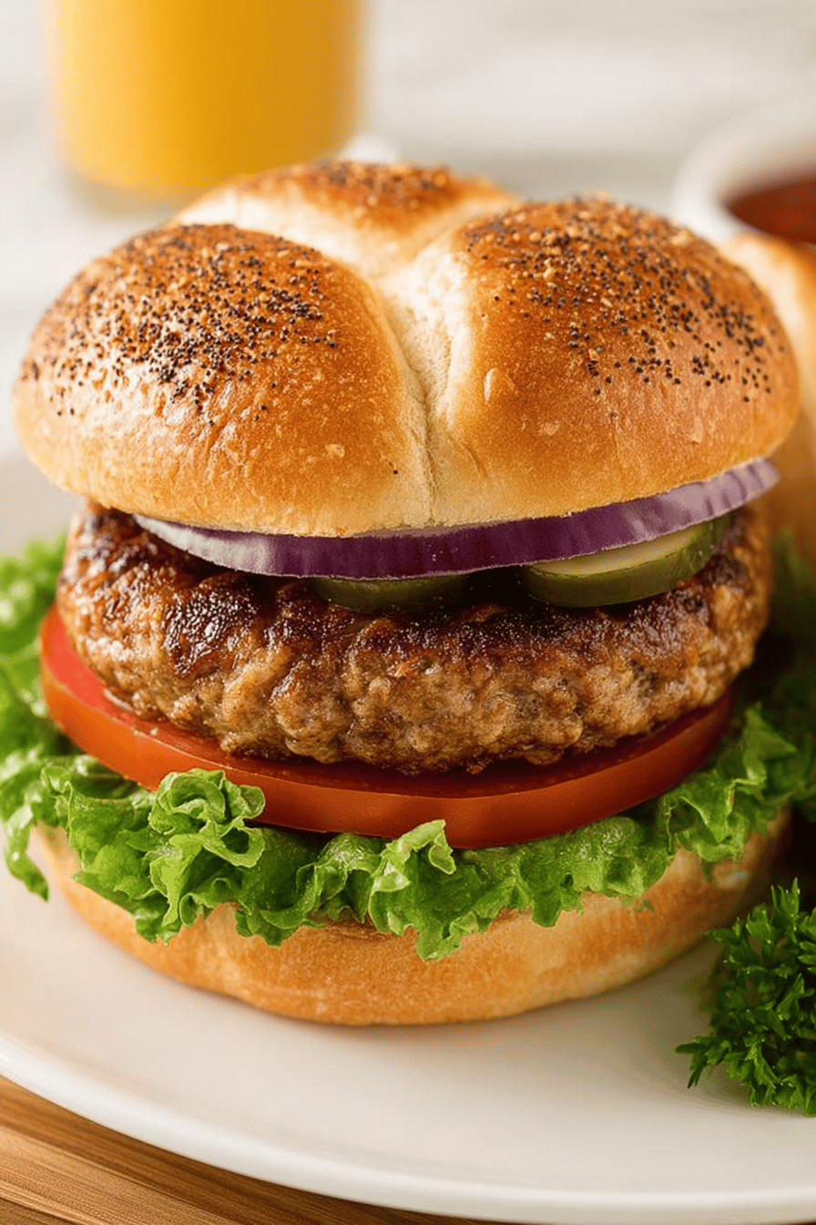 Easy Air Fryer Turkey Burgers Recipe ingredients