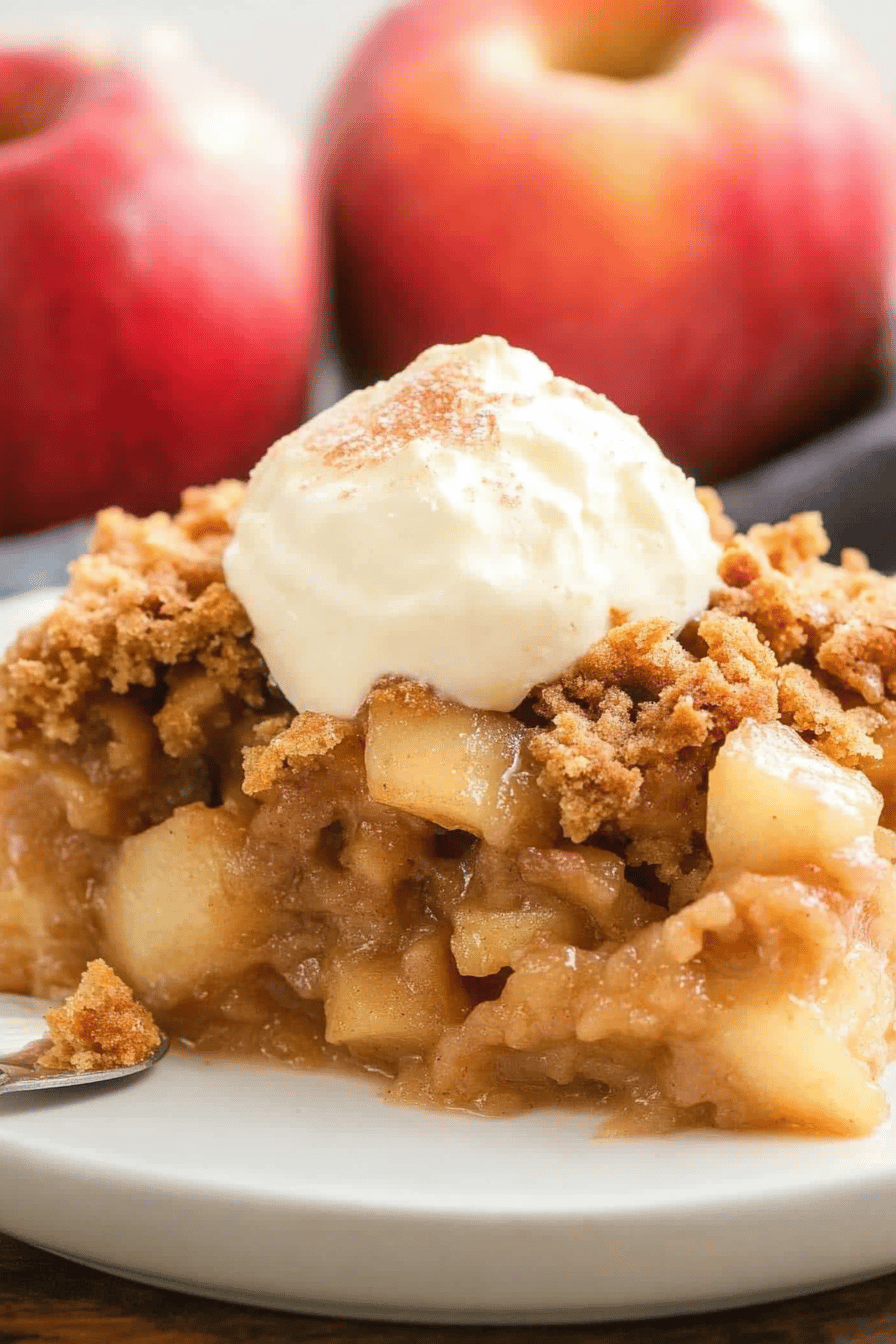Easy Apple Dump Cake Recipe Final Dish Presentation