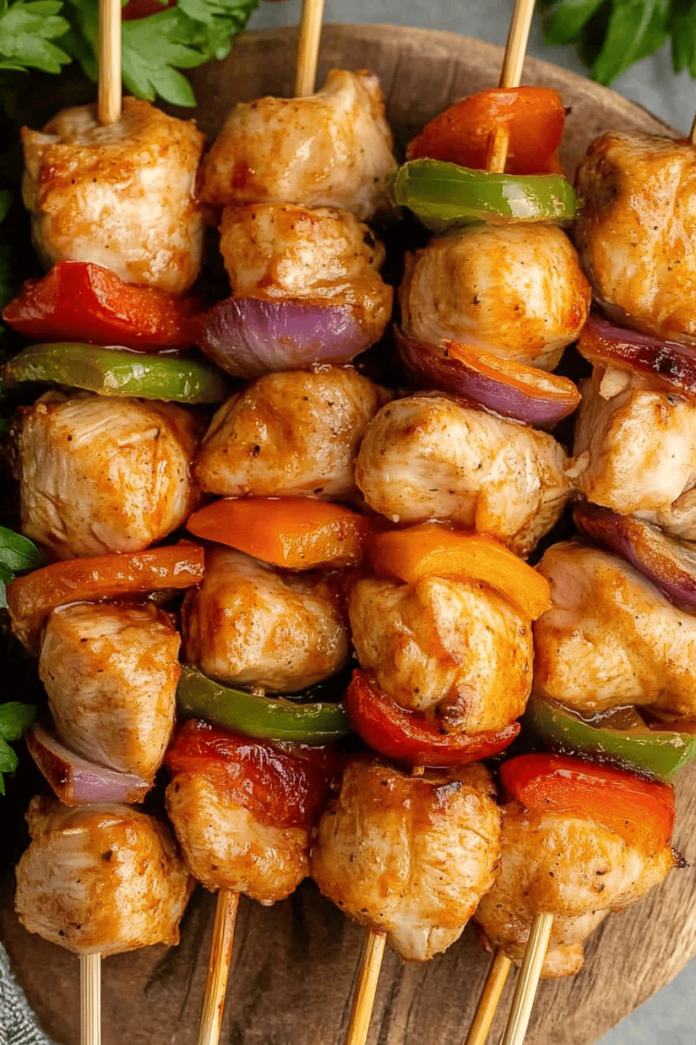 Easy Baked Chicken Skewers Recipe