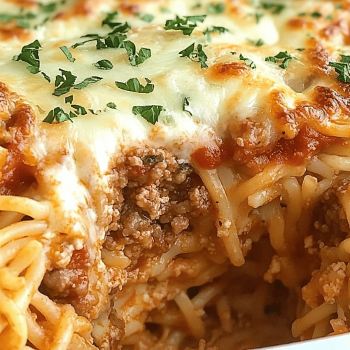 Easy Baked Spaghetti Casserole Recipe