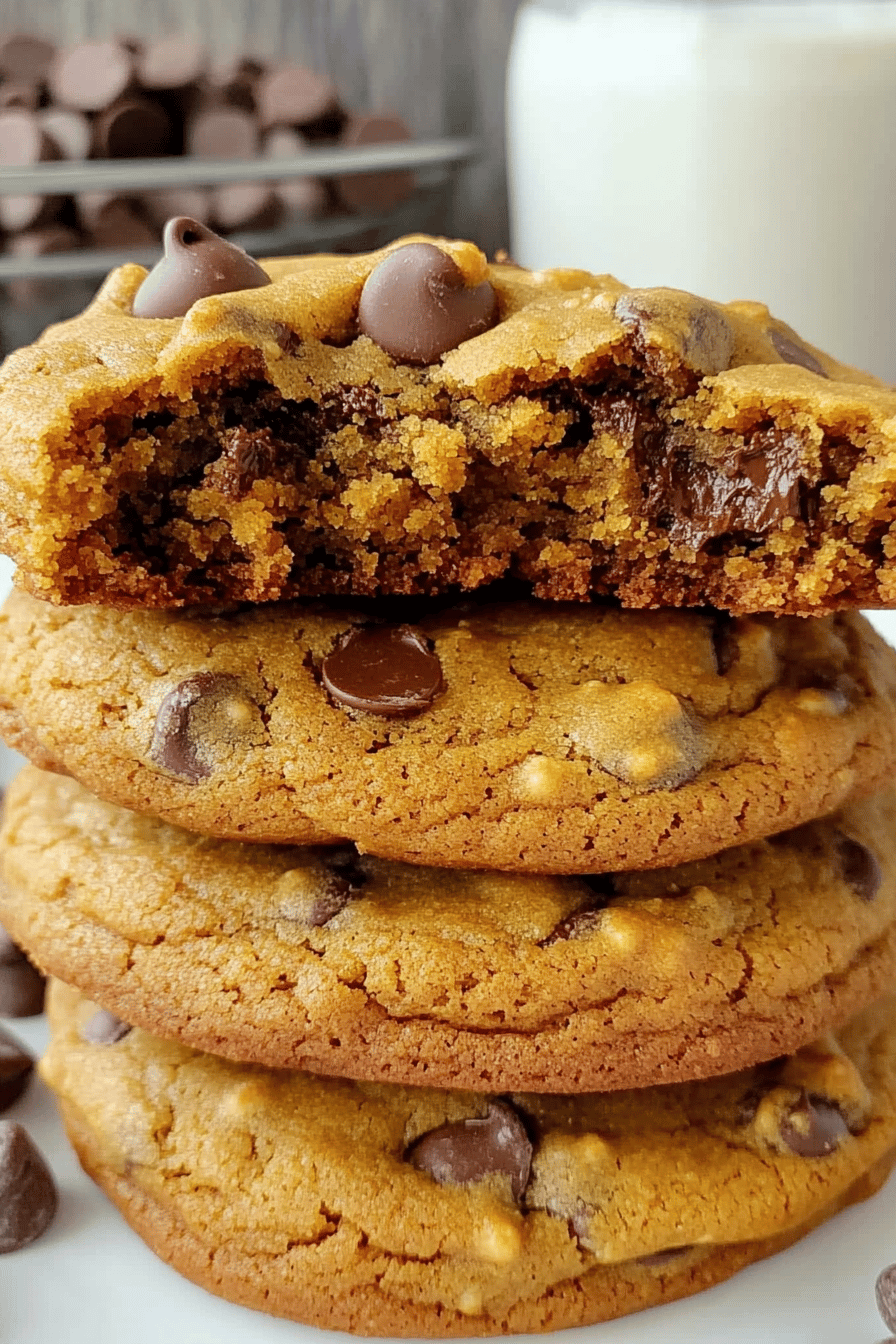 Easy Bakery-Style Pumpkin Chocolate Chip Cookies Final Dish Presentation