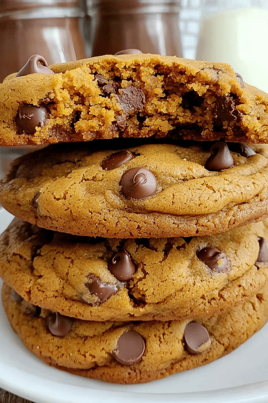 Easy Bakery-Style Pumpkin Chocolate Chip Cookies ingredients