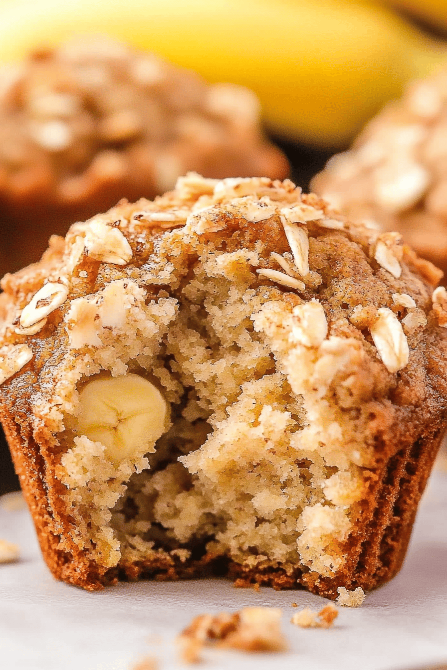 Easy Banana Crunch Muffins Recipe ingredients