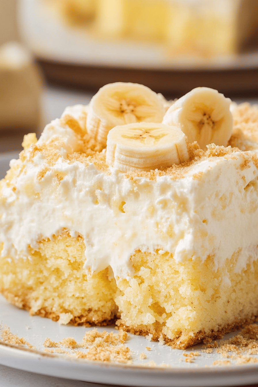 Easy Banana Pudding Poke Cake Recipe