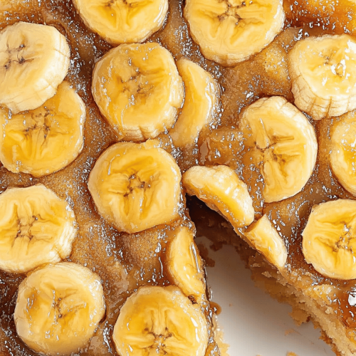 Easy Banana Upside-Down Cake Recipe