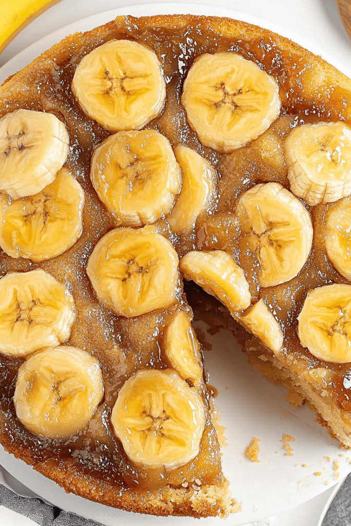 Easy Banana Upside-Down Cake Recipe