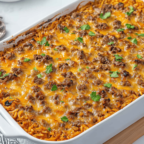 Easy Beef and Rice Casserole Recipe