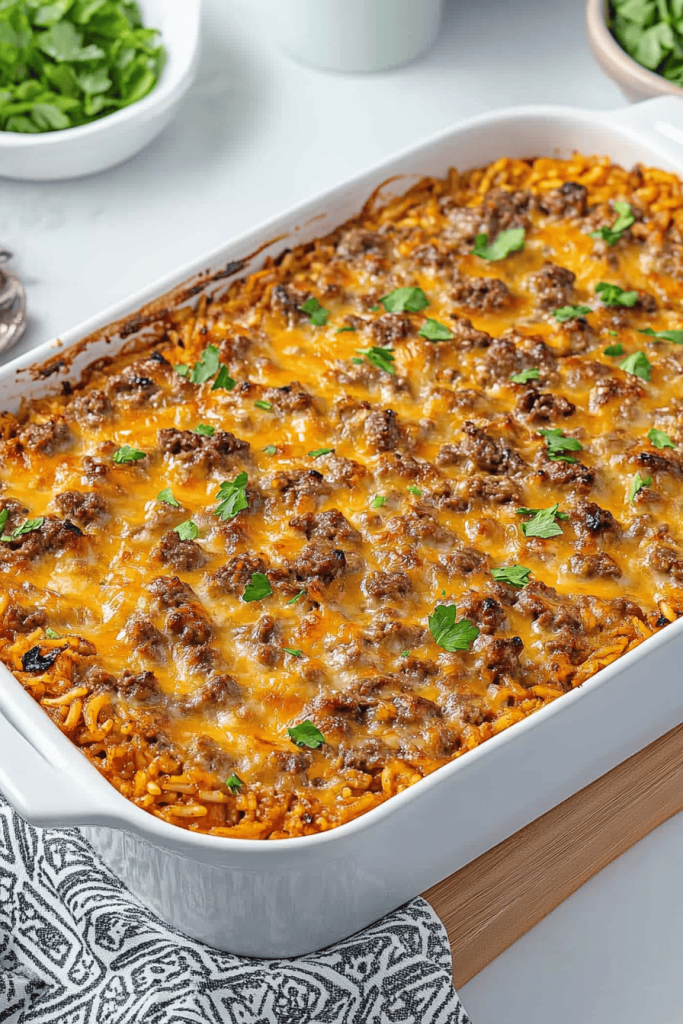 Easy Beef and Rice Casserole Recipe