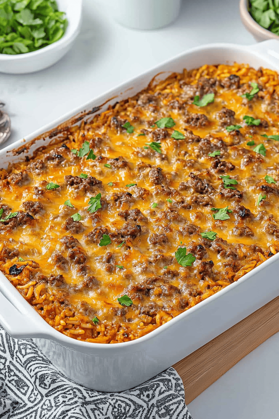Easy Beef and Rice Casserole Recipe