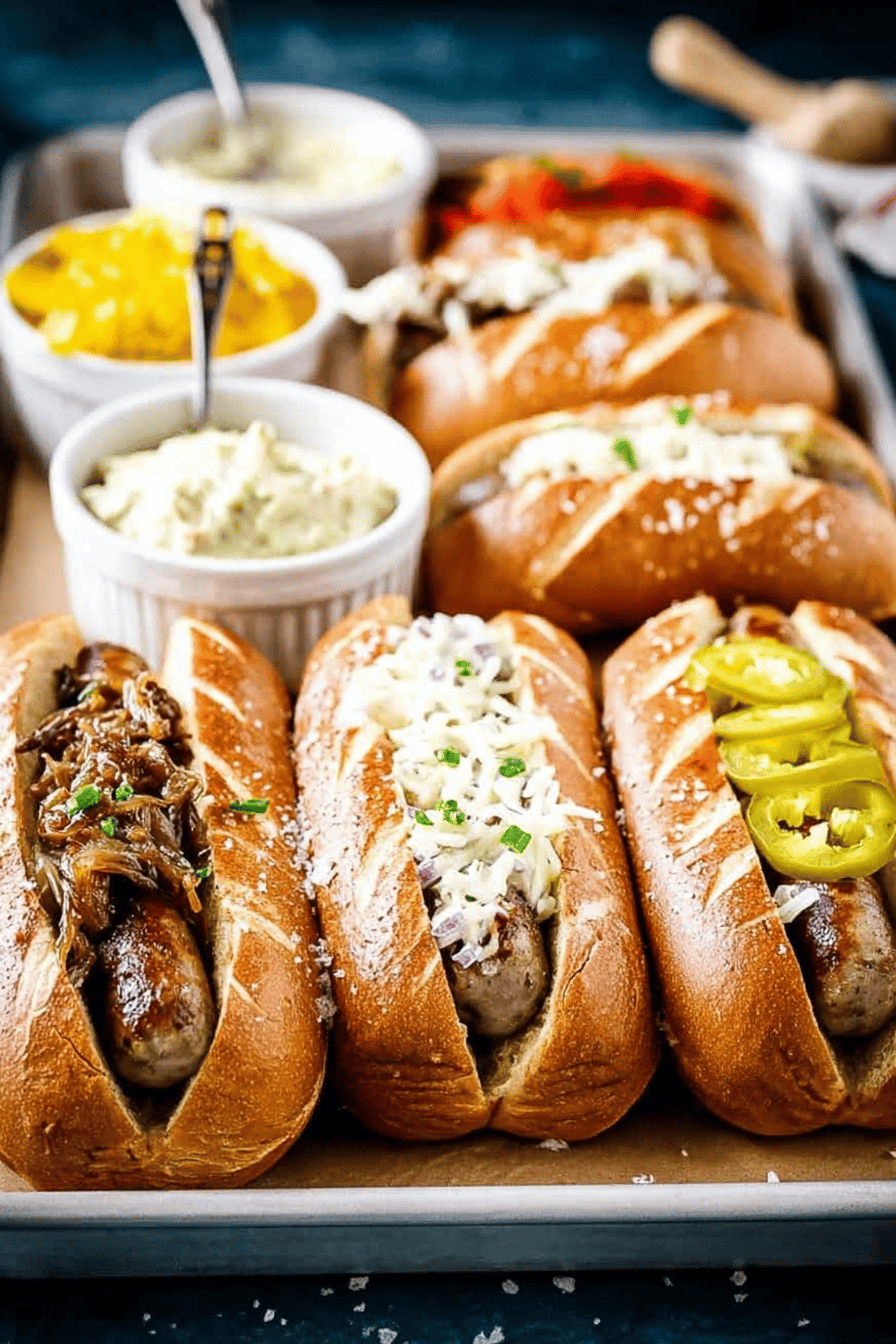 Easy Beer-Infused Brats Recipe Final Dish Presentation