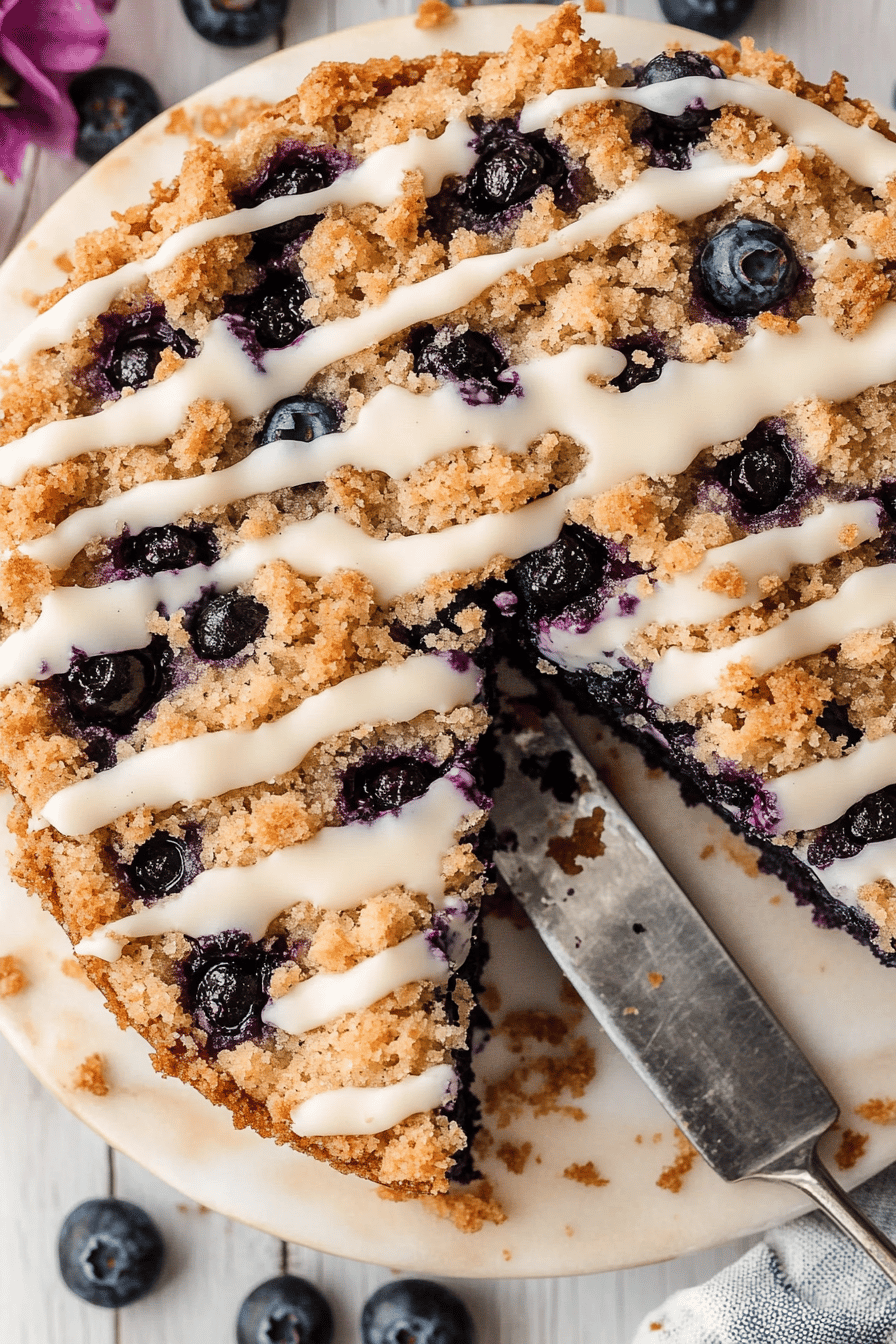 Easy Blueberry Streusel Coffee Cake Recipe